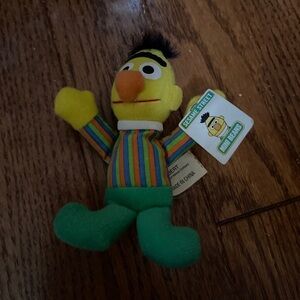 Vintage Kellogg’s 1999 Sesame Street Bert Mini Beans Plush 4 1/2” With Tags